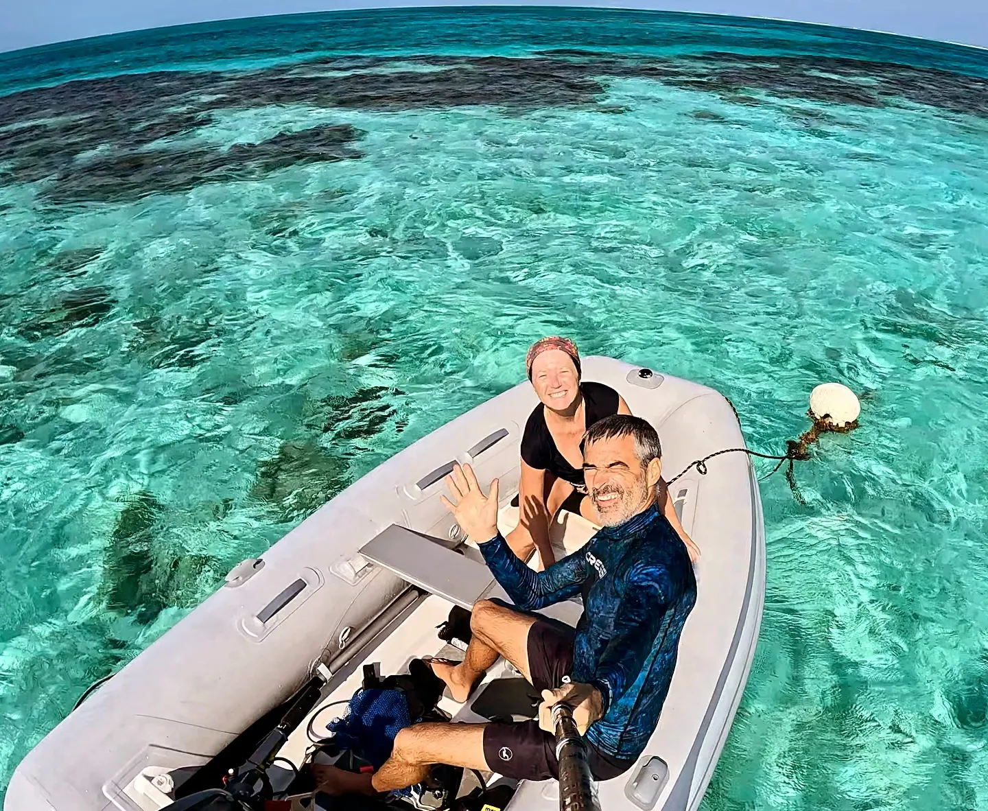 Exploring Glover's Reef in Scoot. Exploring Glover's Reef in Scoot.