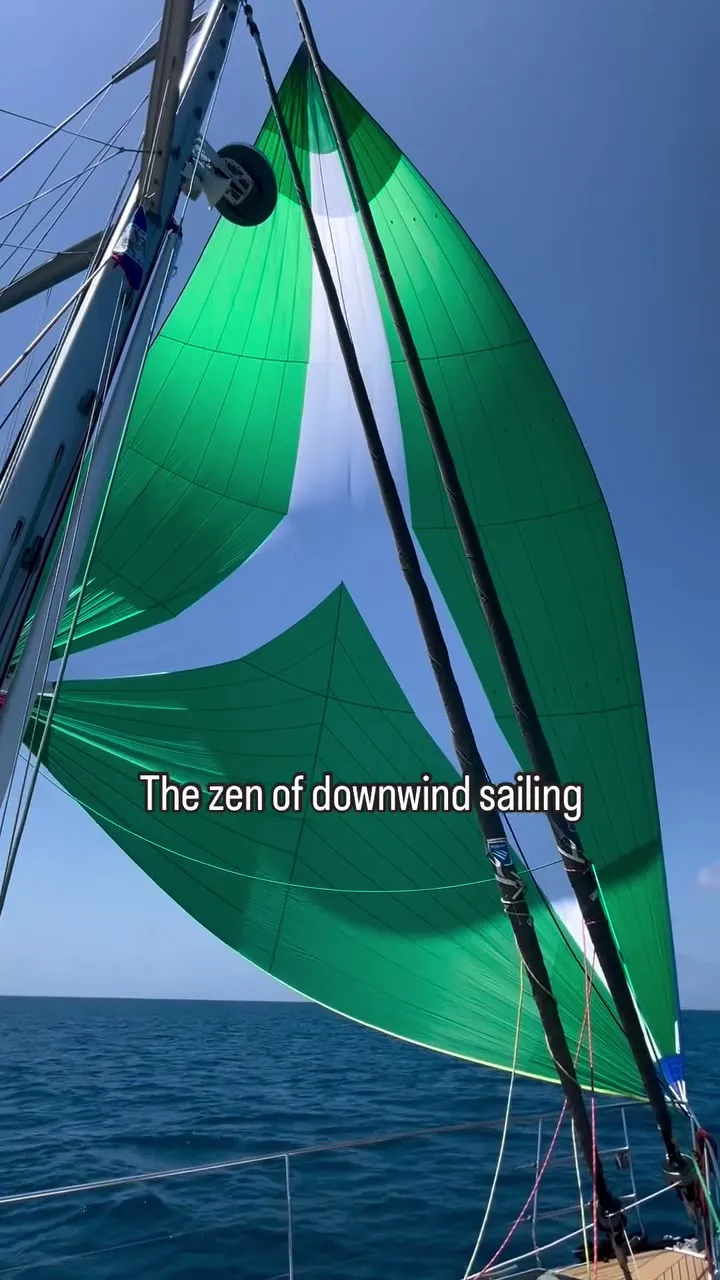 The zen of downwind sailing. The zen of downwind sailing.