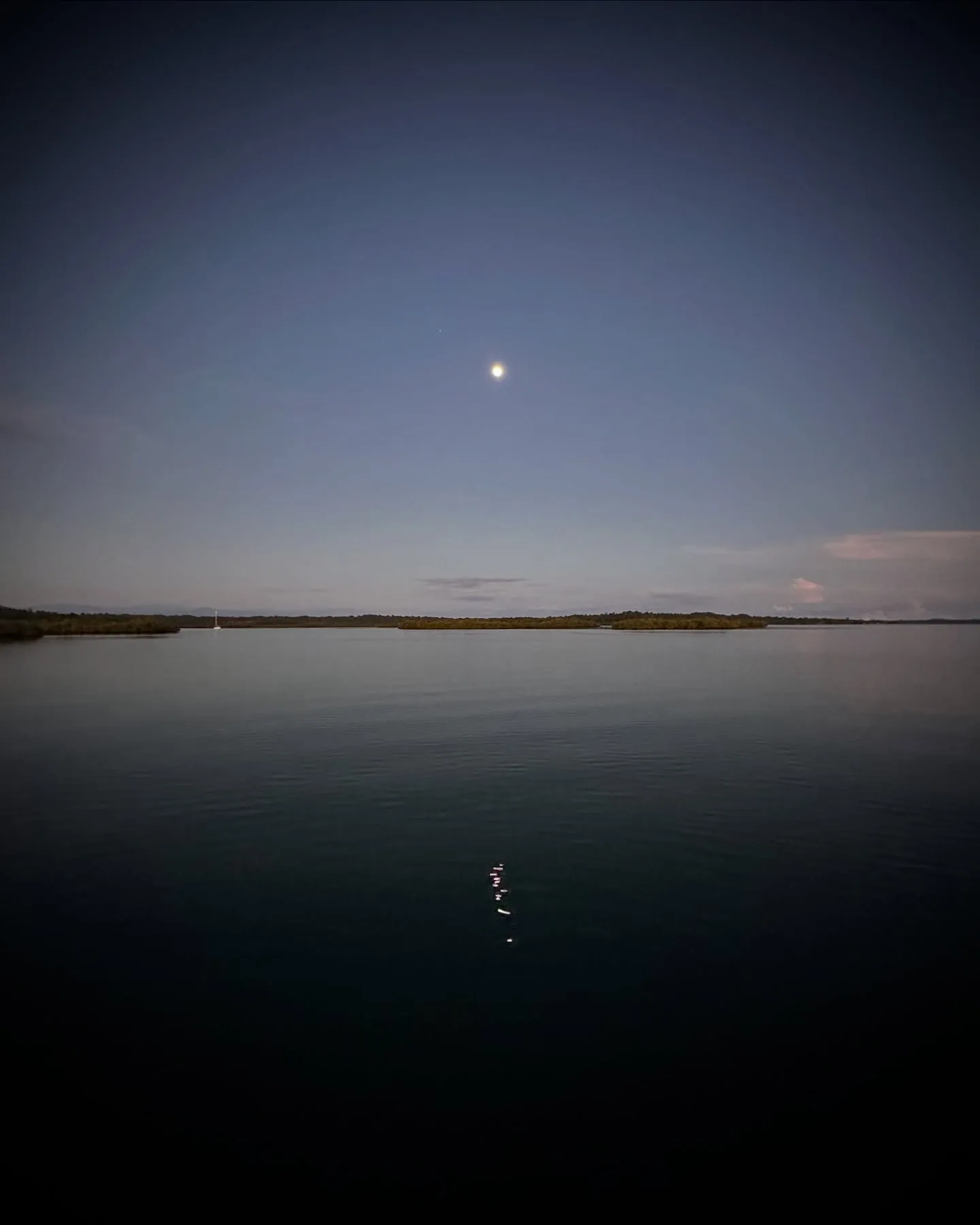 Moonset at Monkey Island. Moonset at Monkey Island.