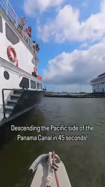 Canal transit part three: through the Miraflores Locks and into the Pacific. Canal transit part three: through the Miraflores Locks and into the Pacific.