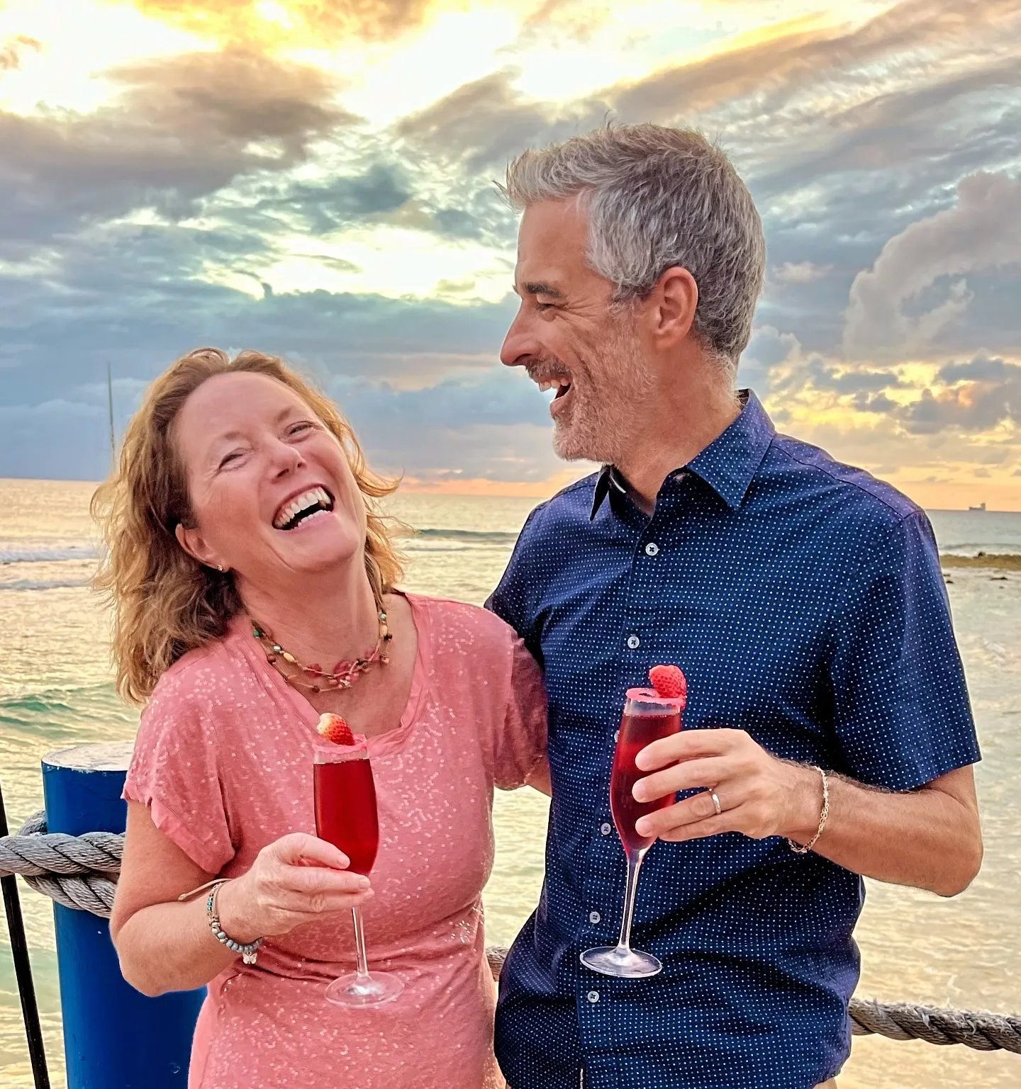 Living the life in the Cayman Islands.