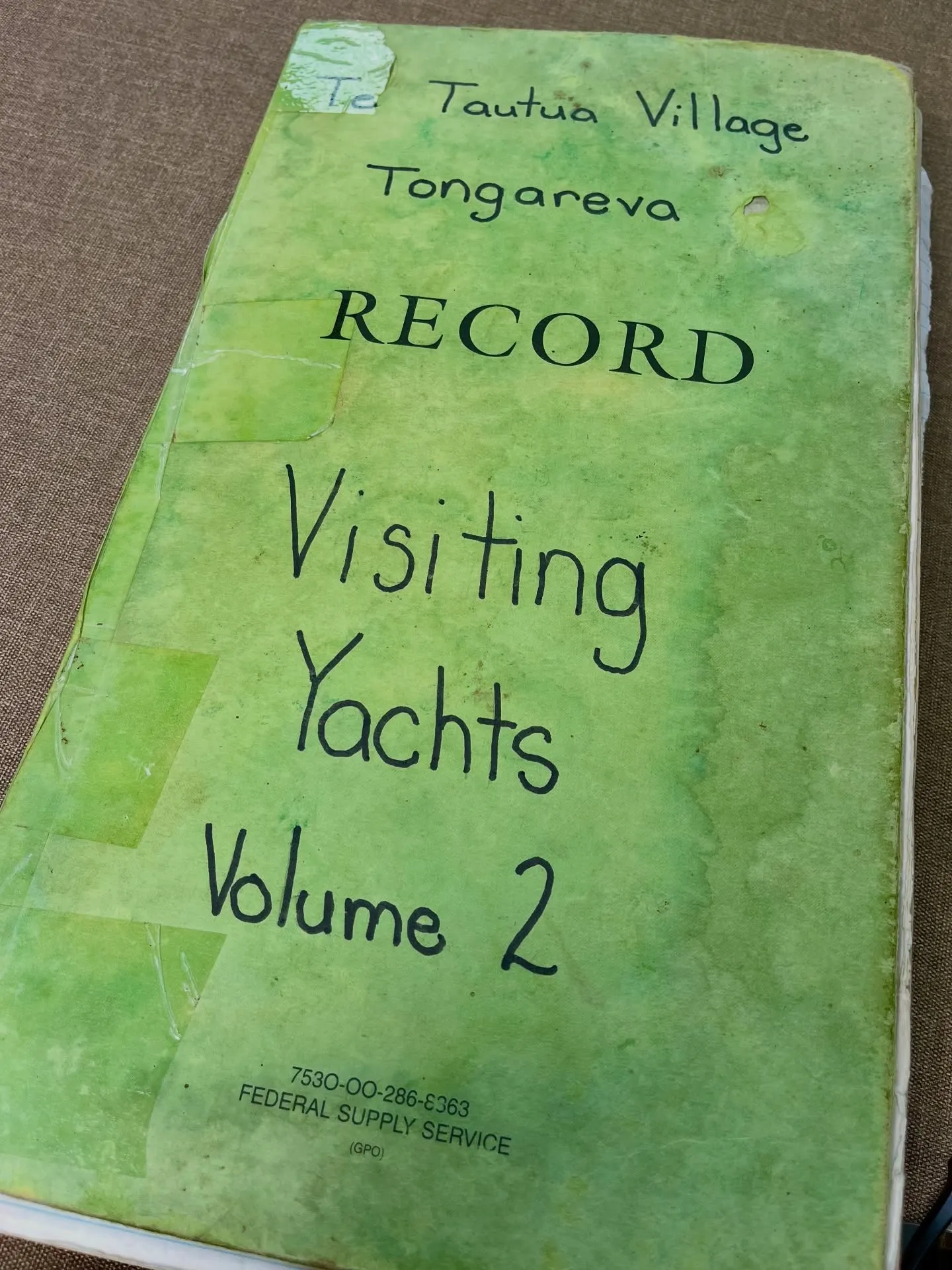 The village guest book. The village guest book.