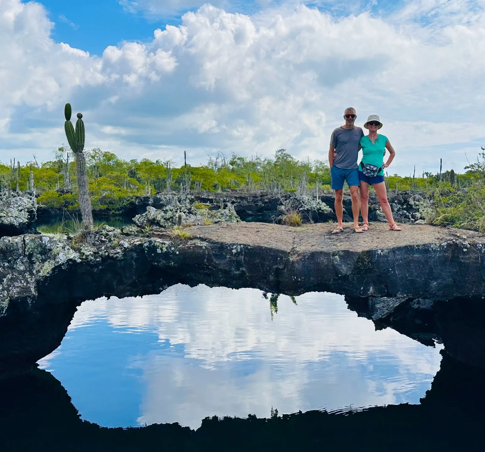 The lava tunnels of Isla Isabela.