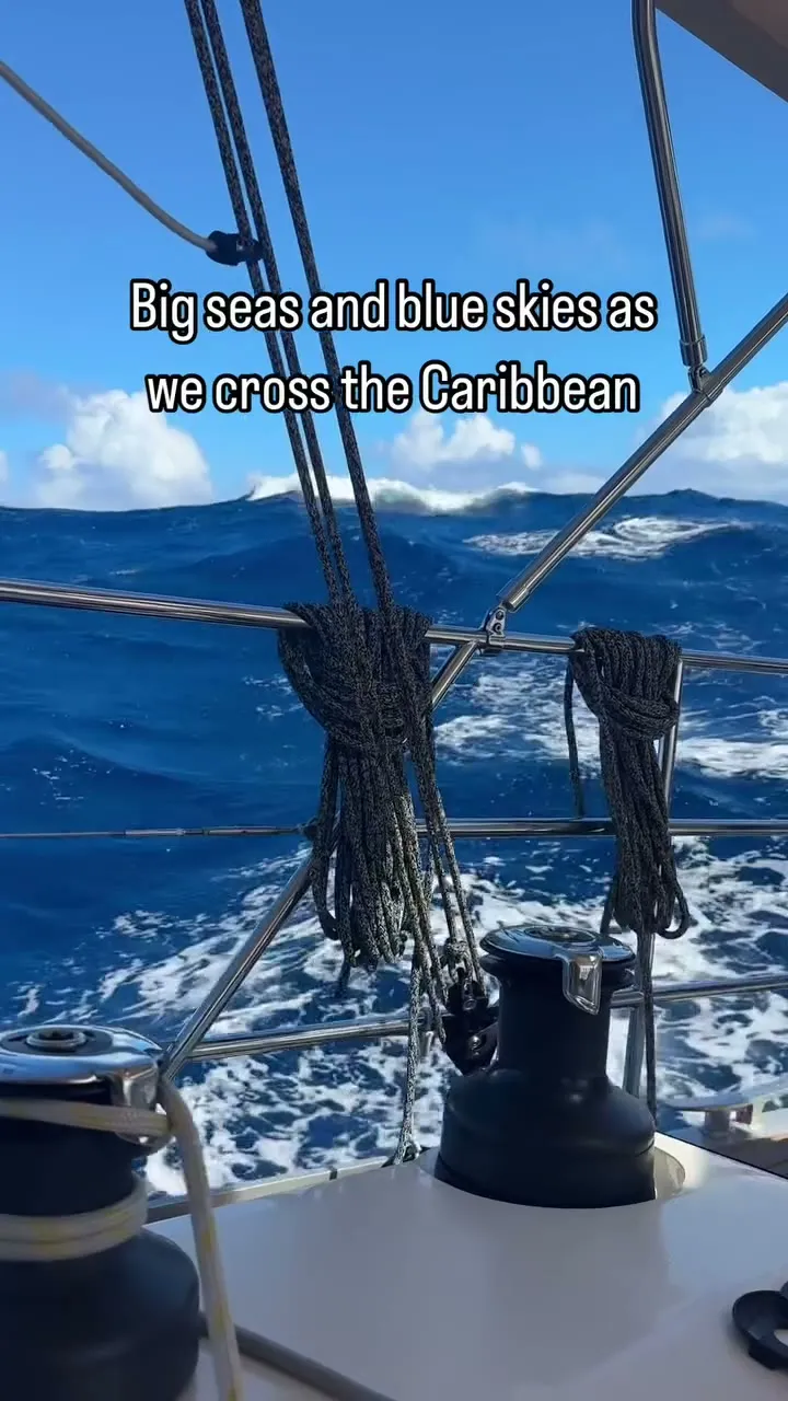 Big seas and blue skies from Bonaire to Jamaica.