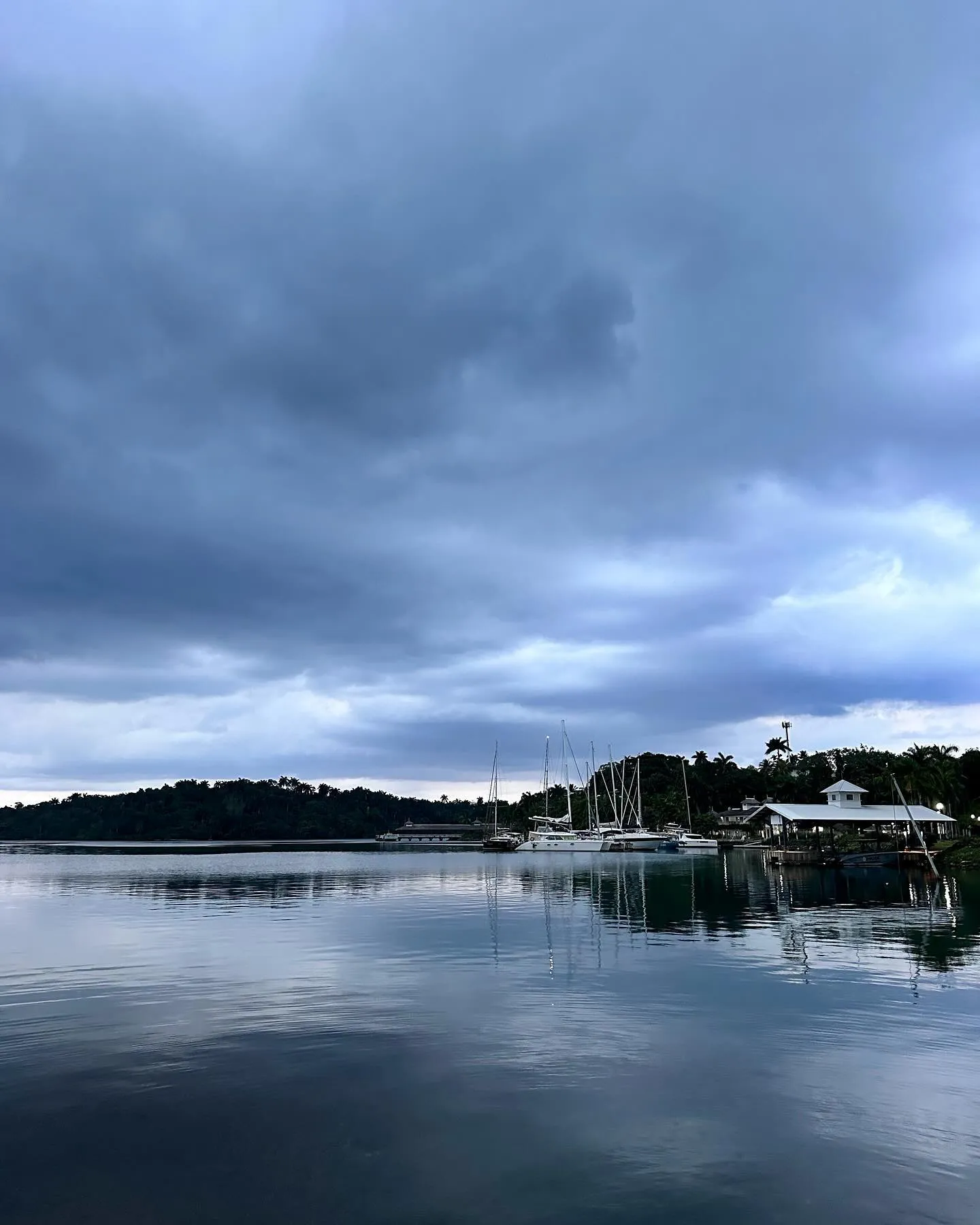 Moody skies over the marina.