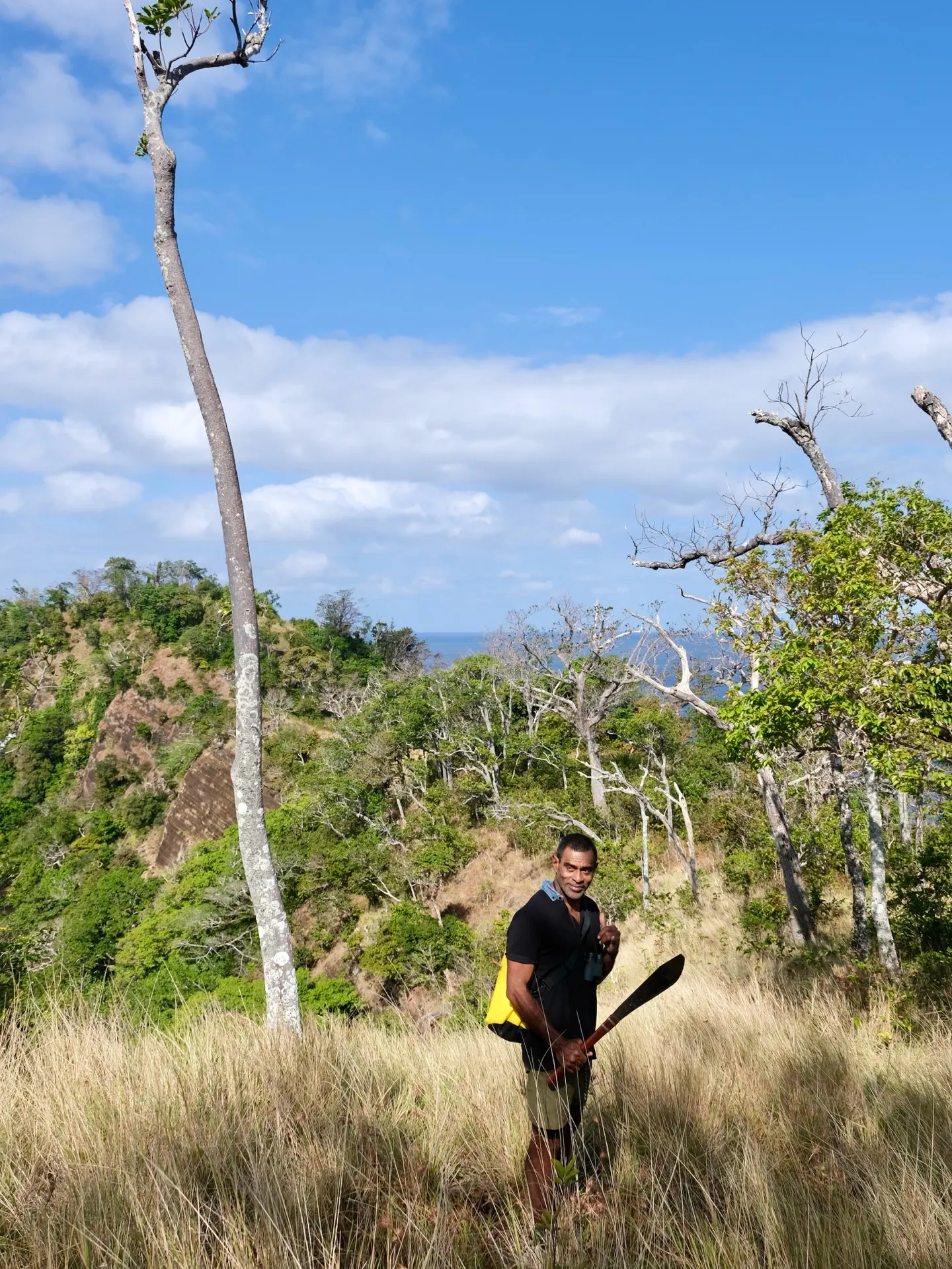 Willie, our guide, machete at the ready. Willie, our guide, machete at the ready.