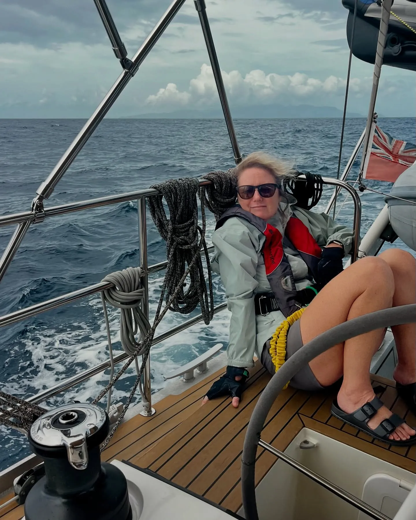Enjoying a lively sail. Enjoying a lively sail.