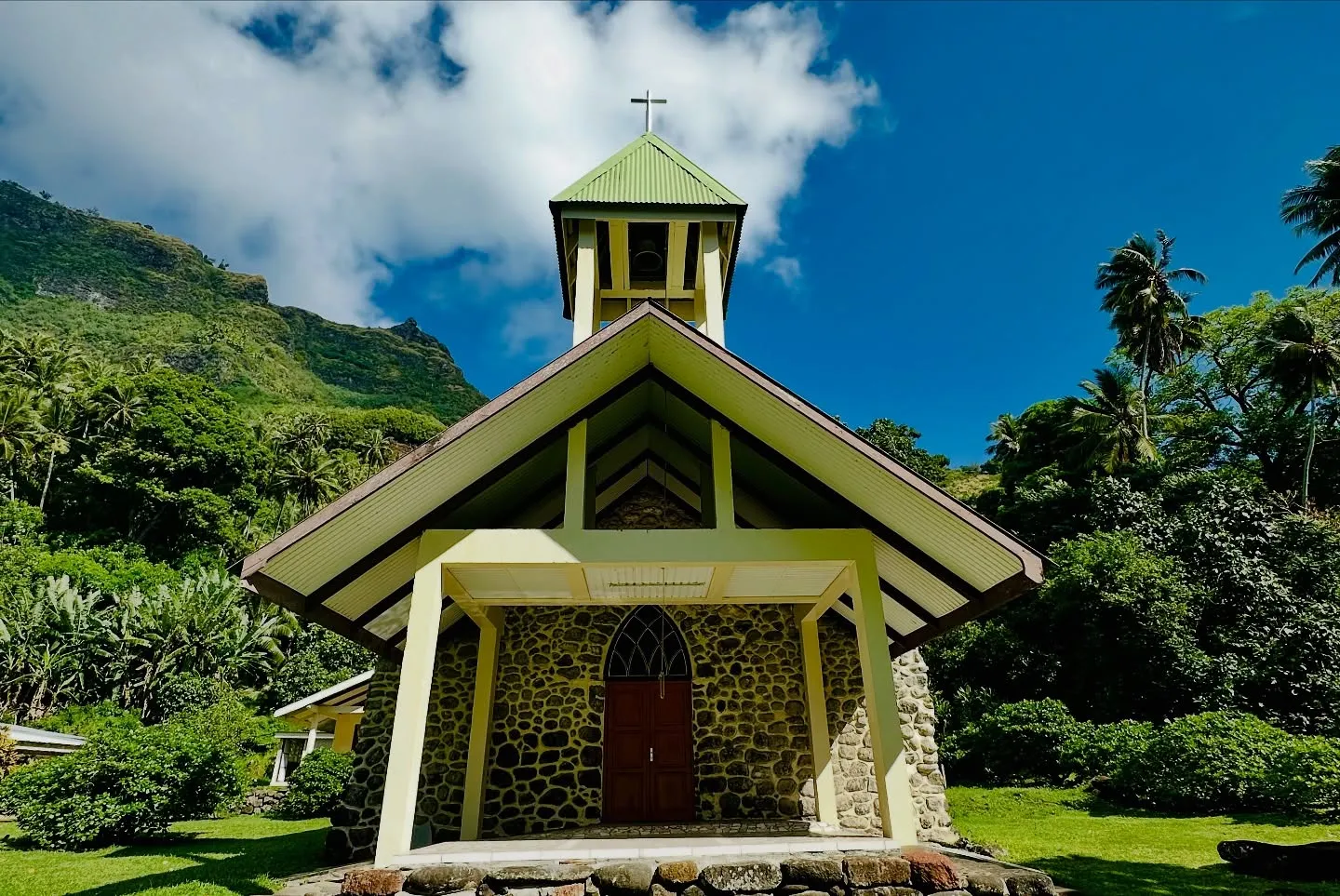 The village church, with its little bell tower. The village church, with its little bell tower.