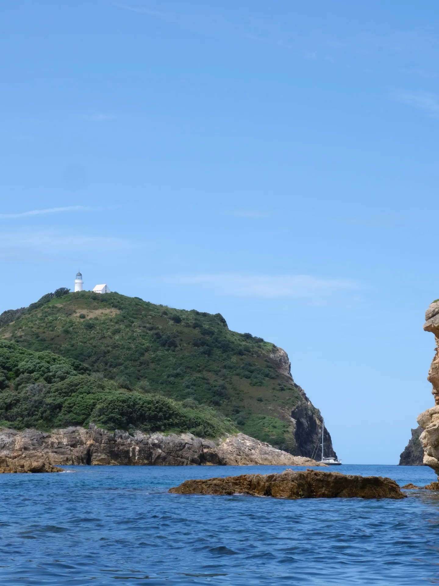A lighthouse keeps watch over the islands. A lighthouse keeps watch over the islands.