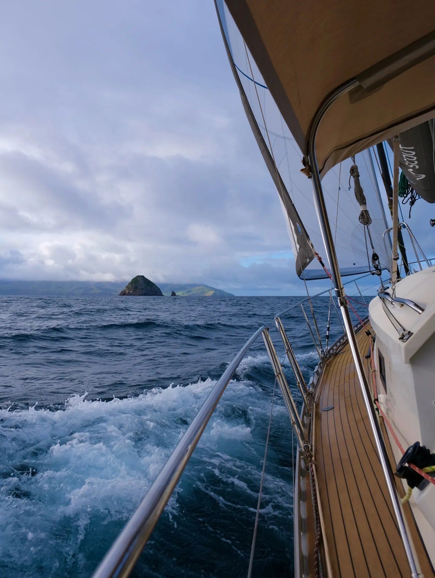 Sailing to Great Barrier Island. Sailing to Great Barrier Island.