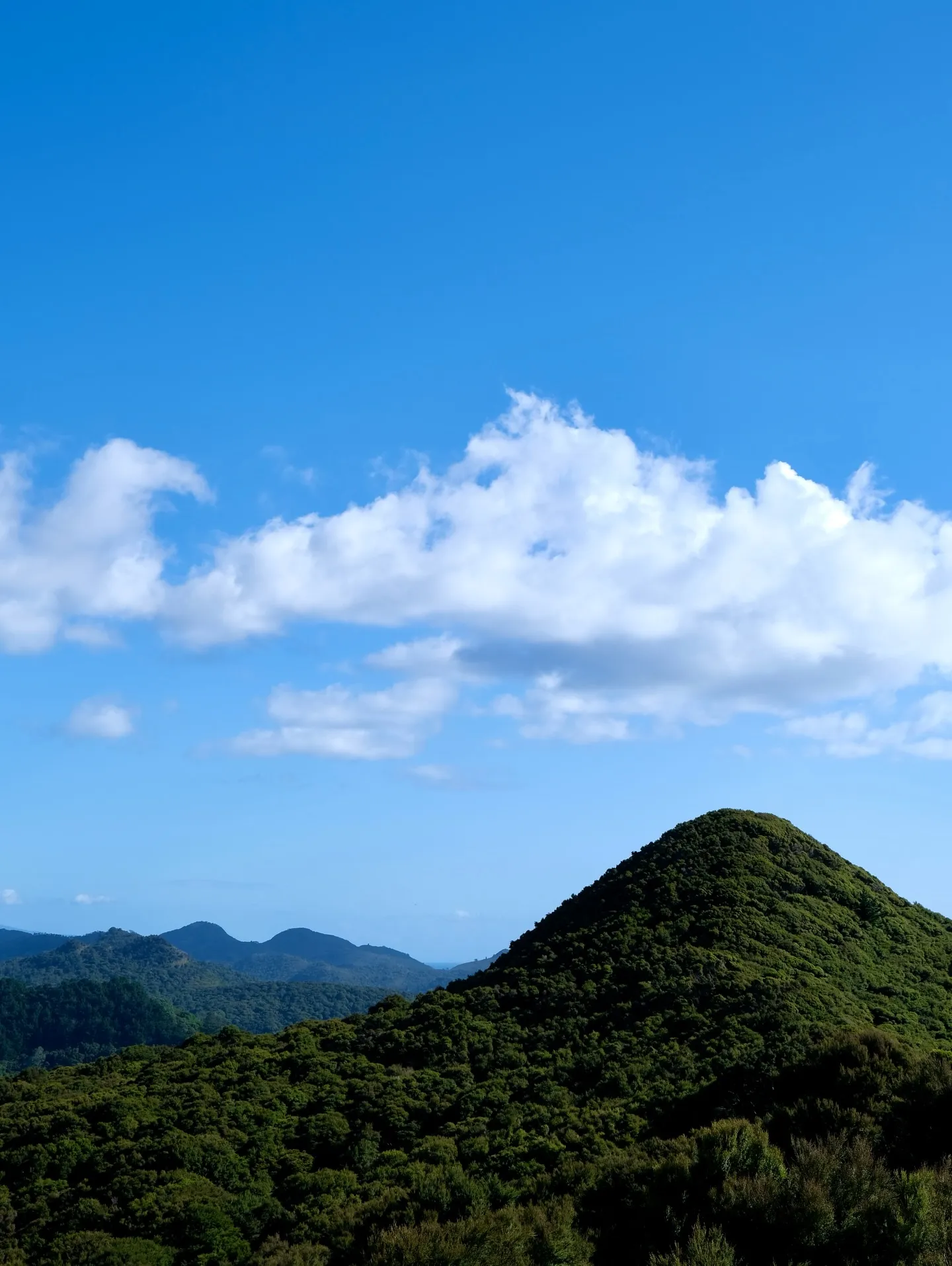 Bush-covered hills and big skies. Bush-covered hills and big skies.