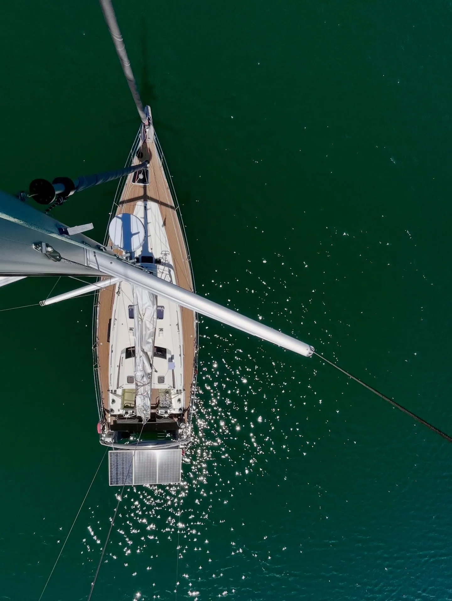 The view from the top of the mast. The view from the top of the mast.