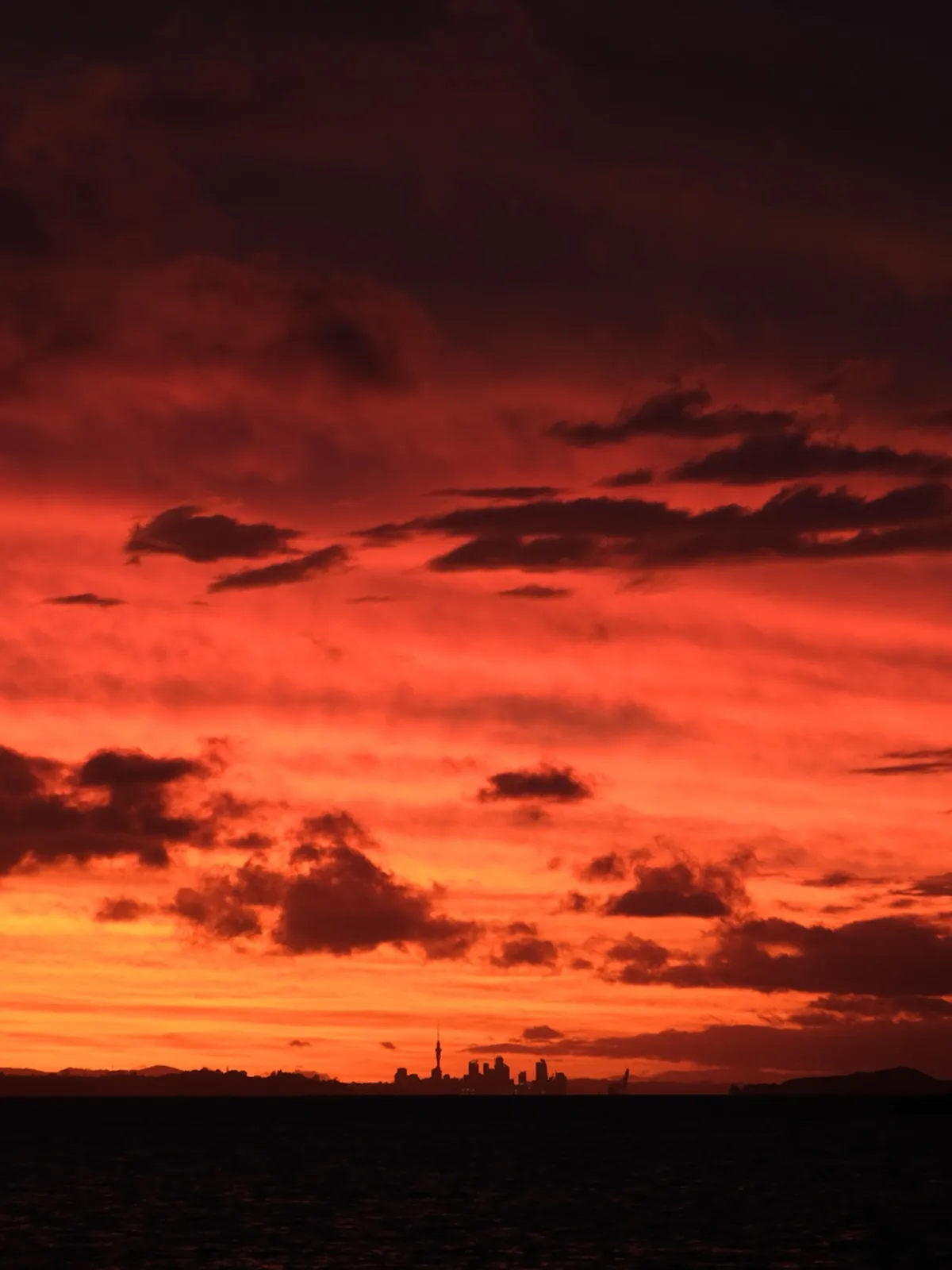 Auckland sunset with no filter. Auckland sunset with no filter.