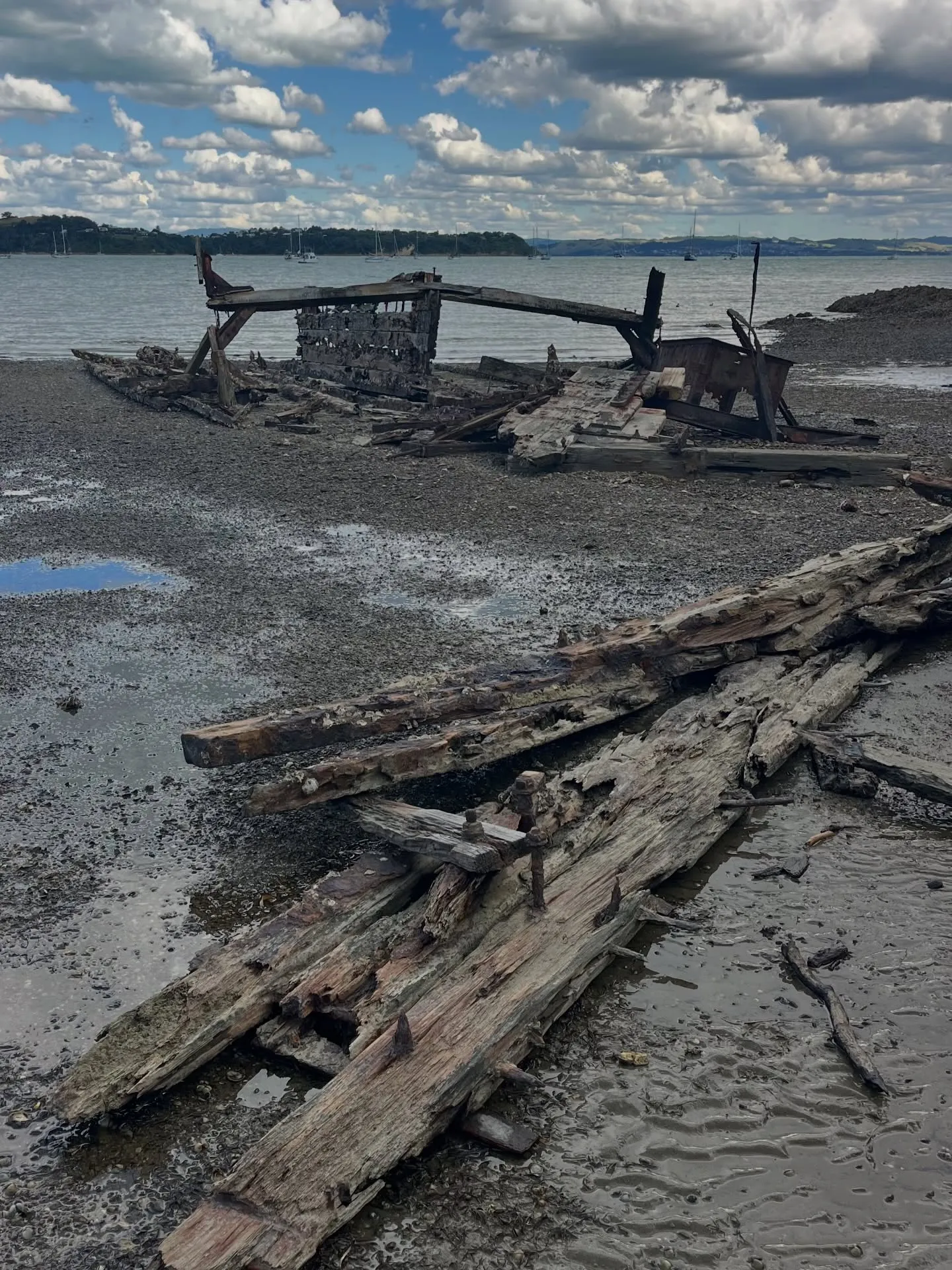An old wreck left high and dry. An old wreck left high and dry.