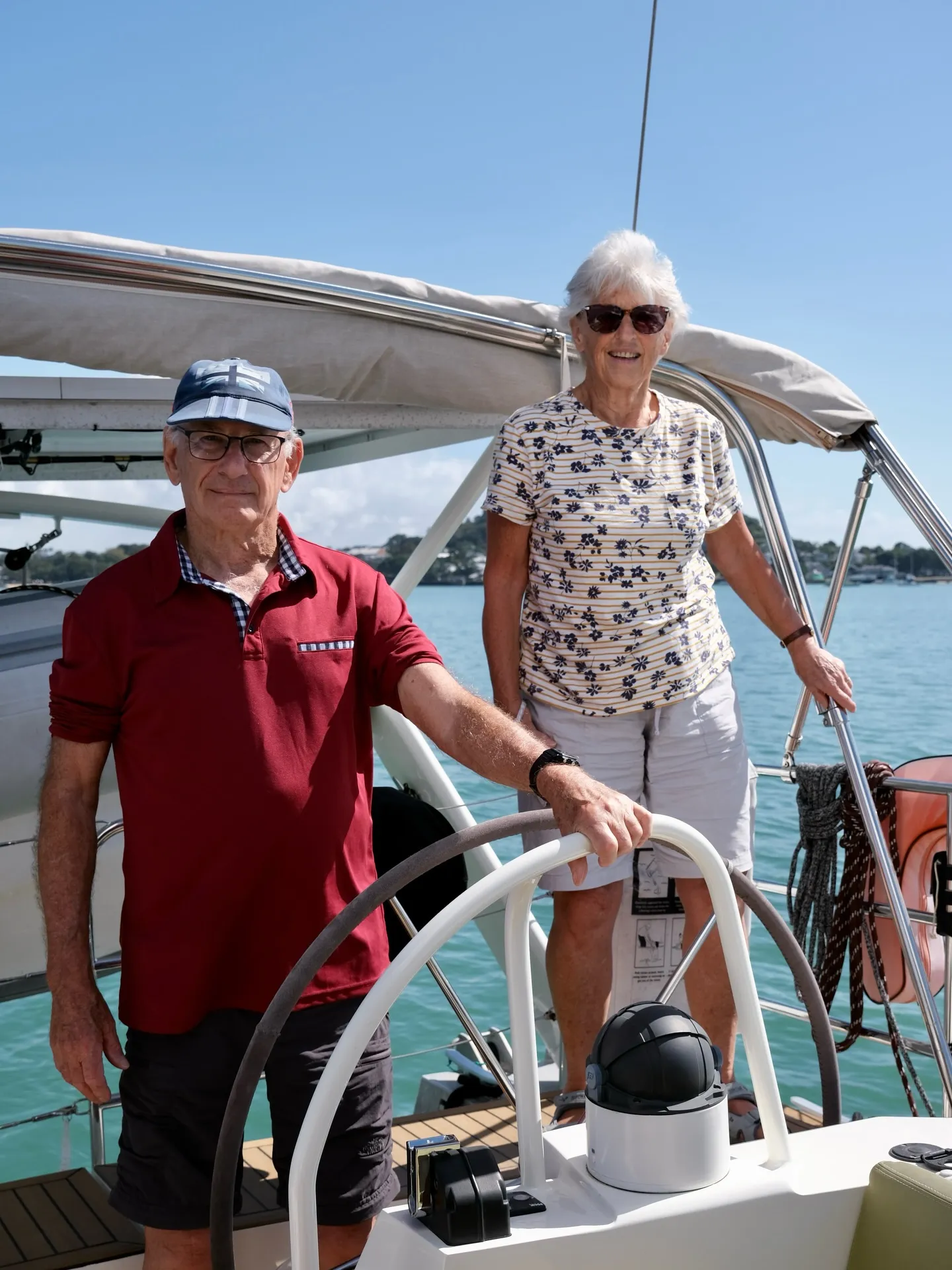 Scout's grandparents came onboard for a few days. Scout's grandparents came onboard for a few days.