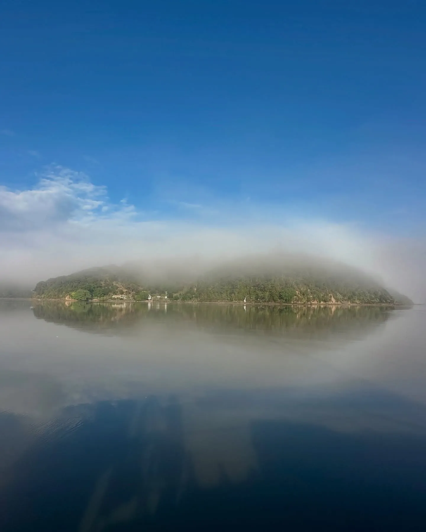 Early morning at Scout's anchorage in Opua, Bay of Islands. Early morning at Scout's anchorage in Opua, Bay of Islands.