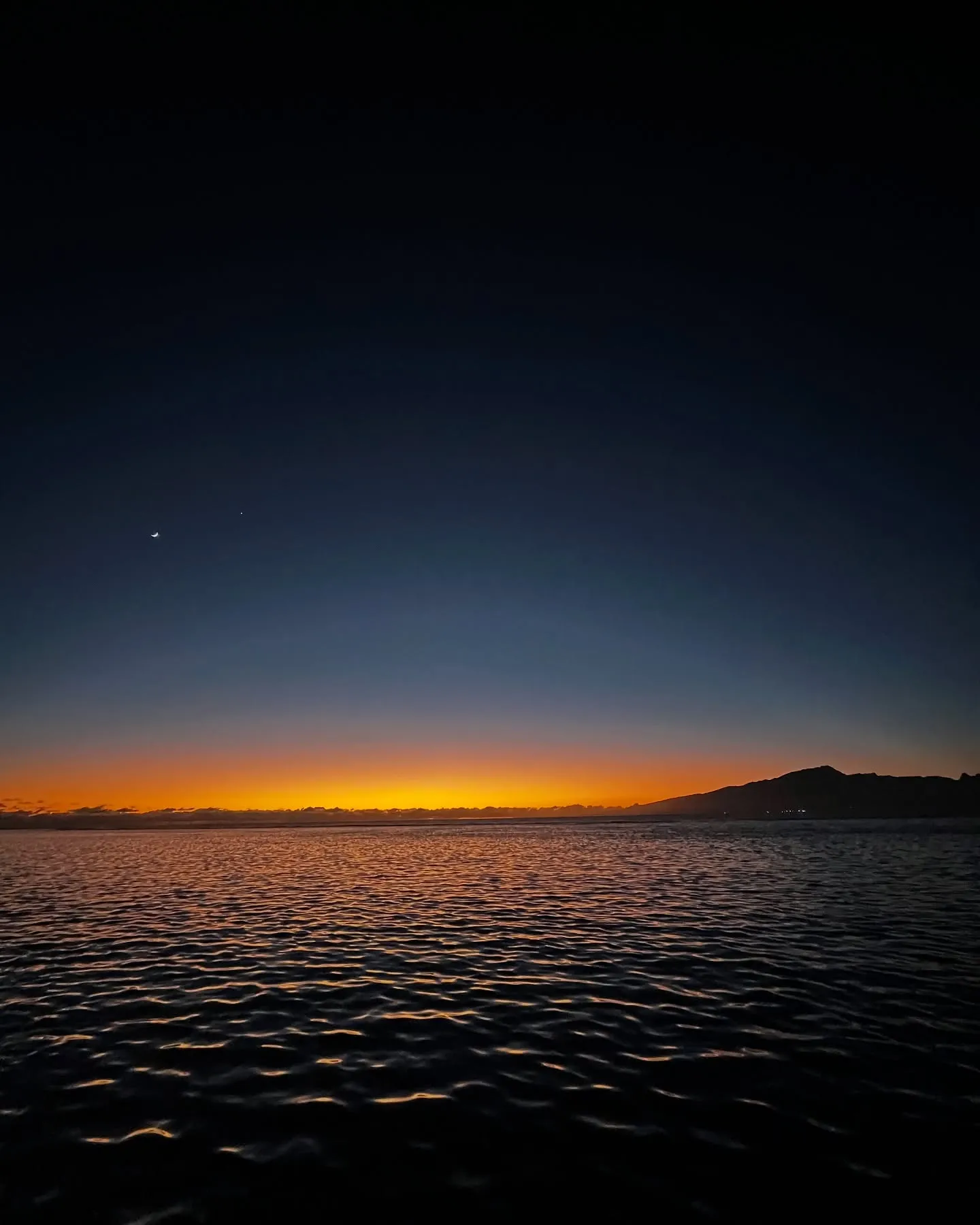 Dawn, and the start of another sailing passage.