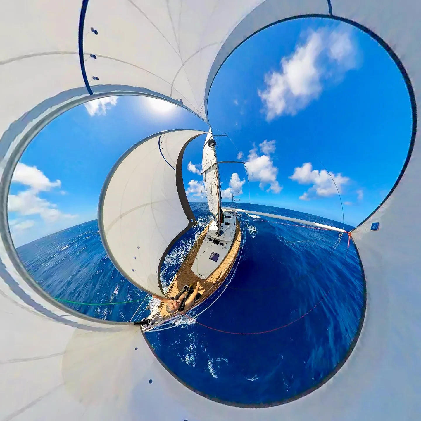 Day sixteen: three sails, surfable waves, and solid trades.