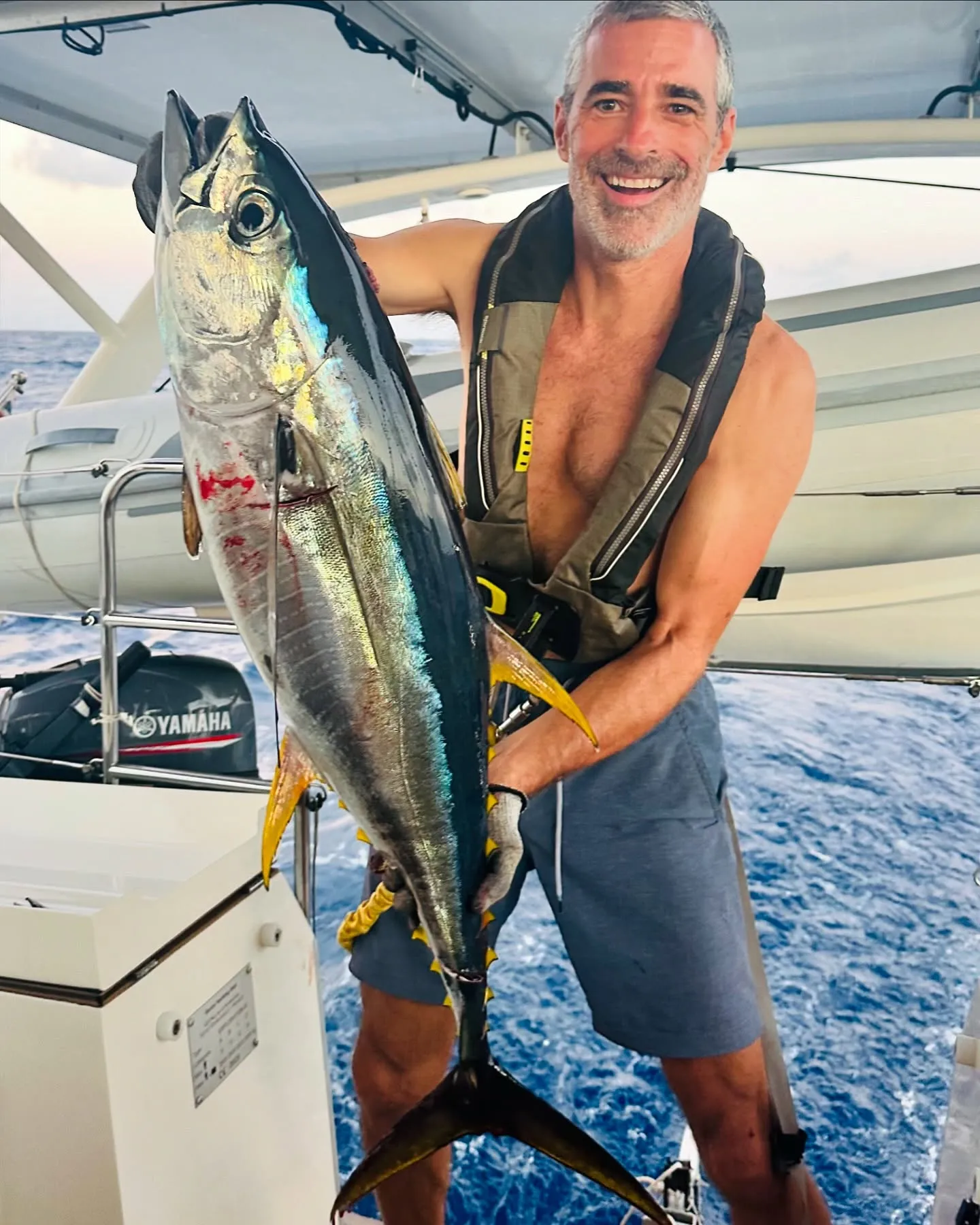 Day twenty: a yellowfin tuna, and sushi on the menu.