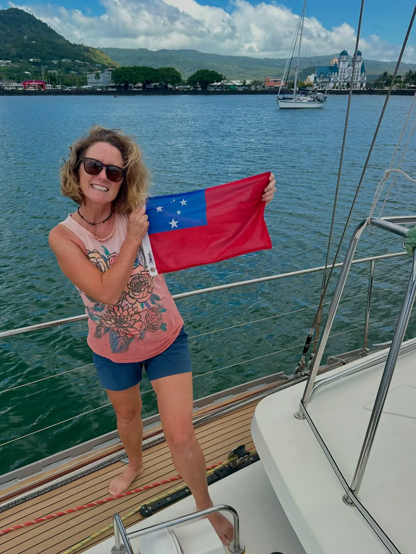 Arriving in Apia, Samoa.