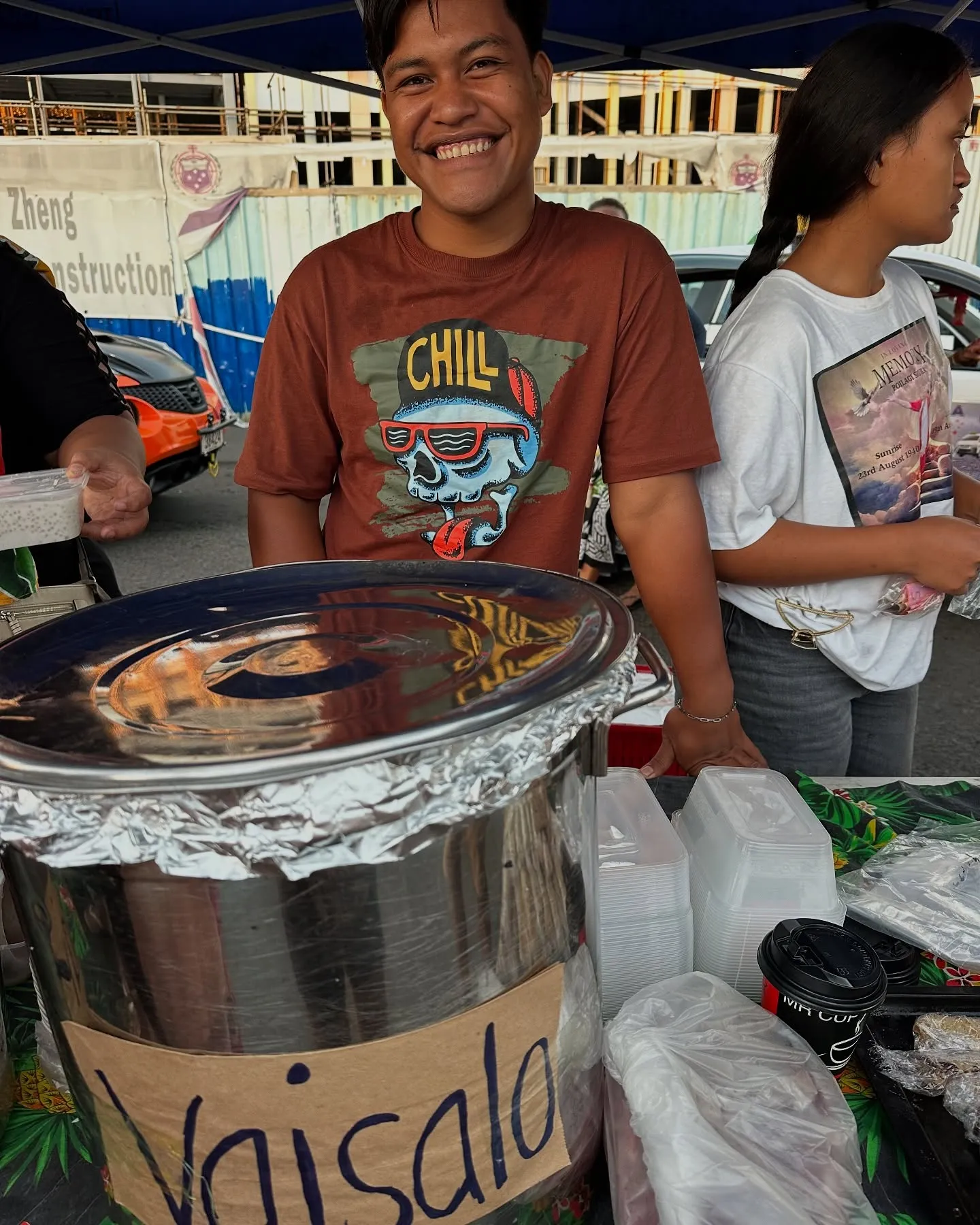 Street food, with vaisalo on the menu.