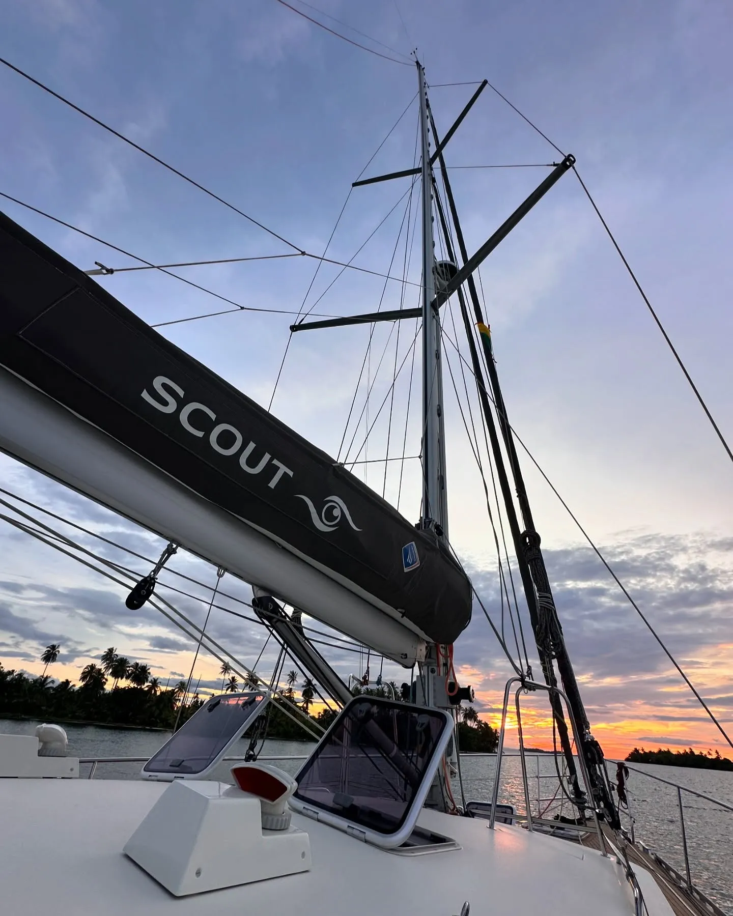 Colourful San Blas sunsets. Colourful San Blas sunsets.