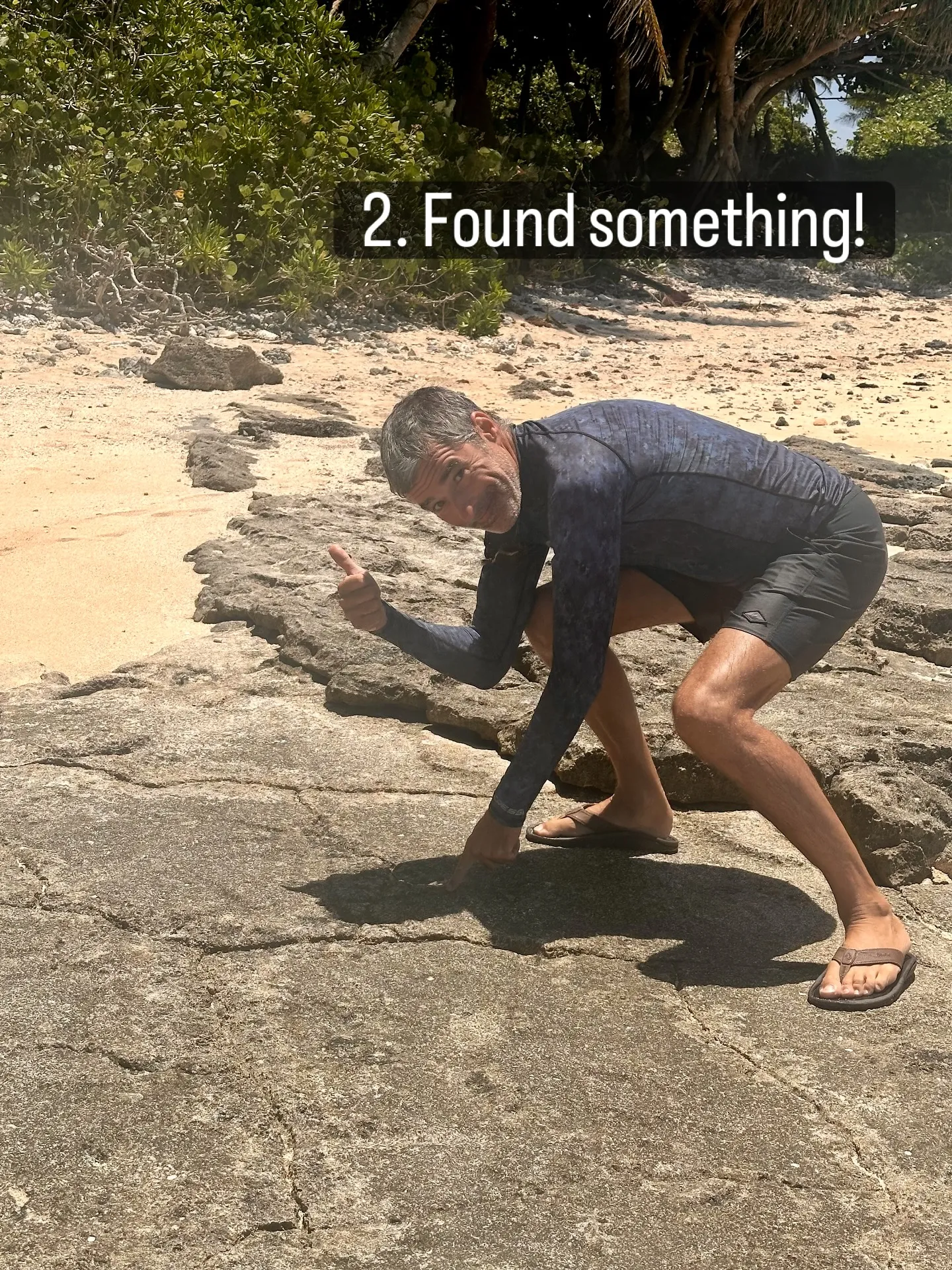 Something spotted in the rock. Something spotted in the rock.