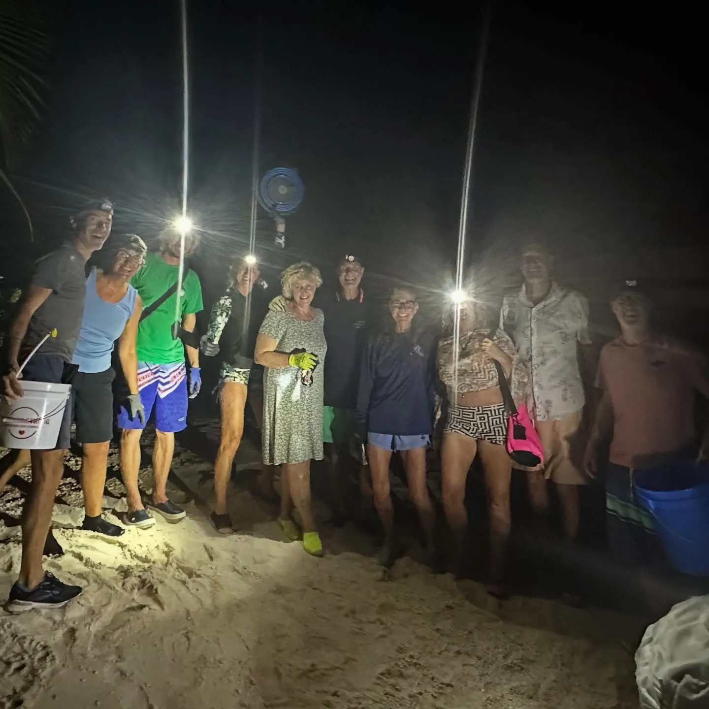 Heading out on a night-time lobster hunt. Heading out on a night-time lobster hunt.