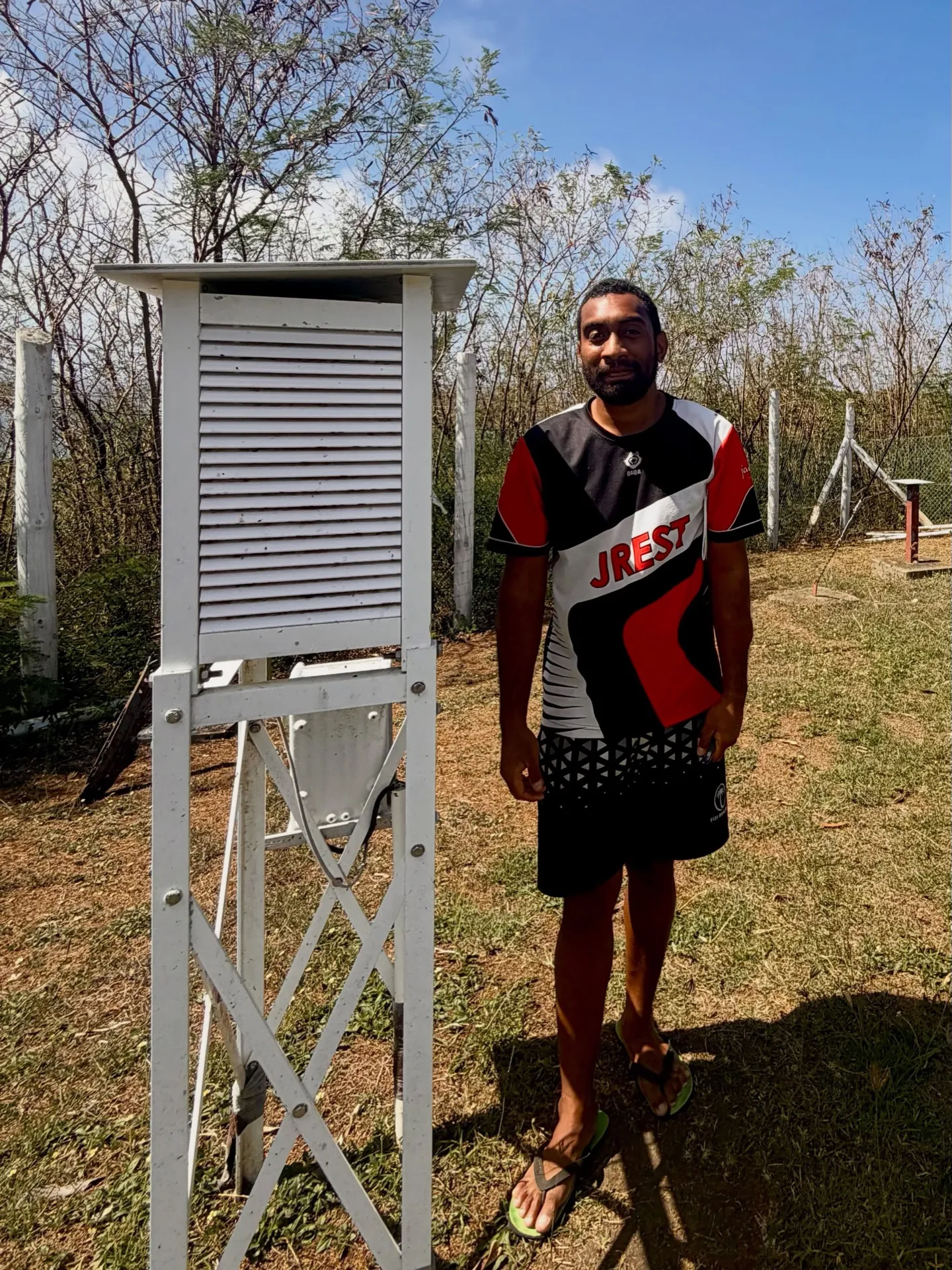 Willy and his meteorological station. Willy and his meteorological station.