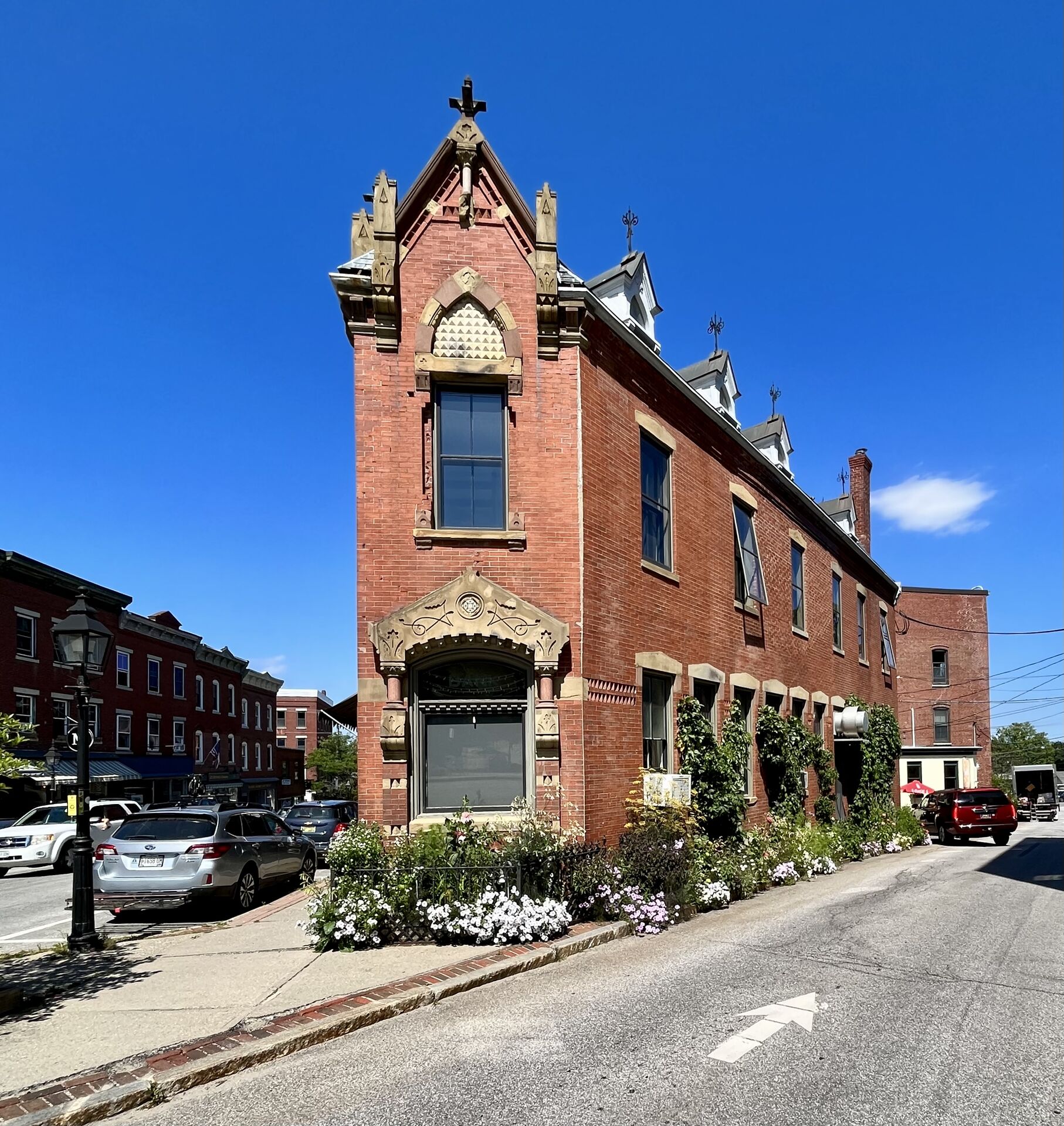 Majestic town buildings.