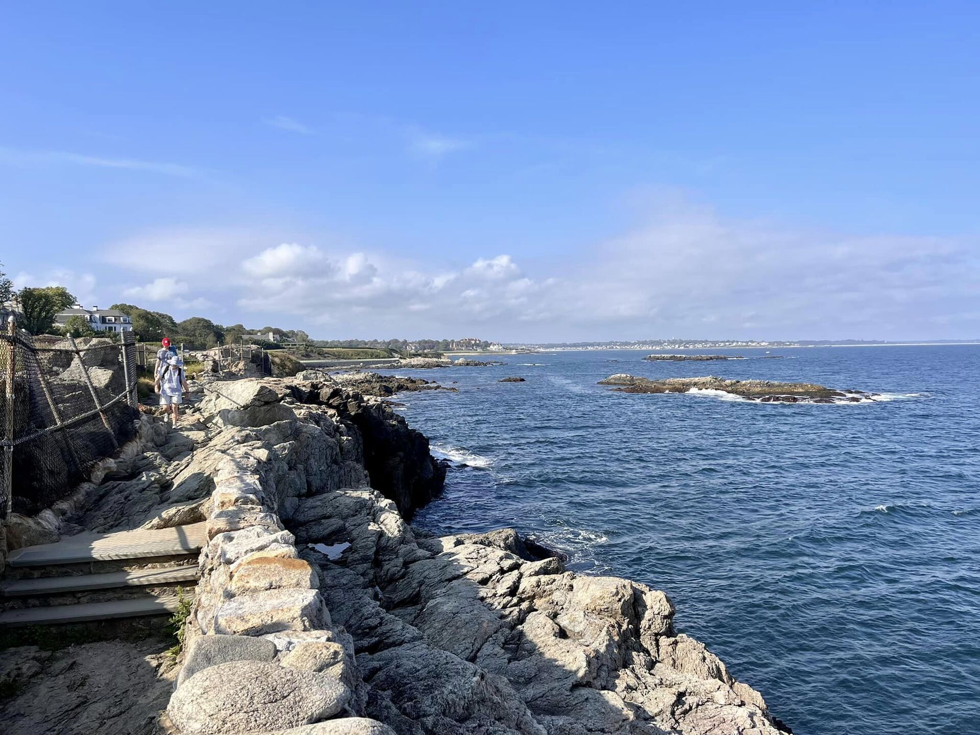 Newport mansion coastal walk.