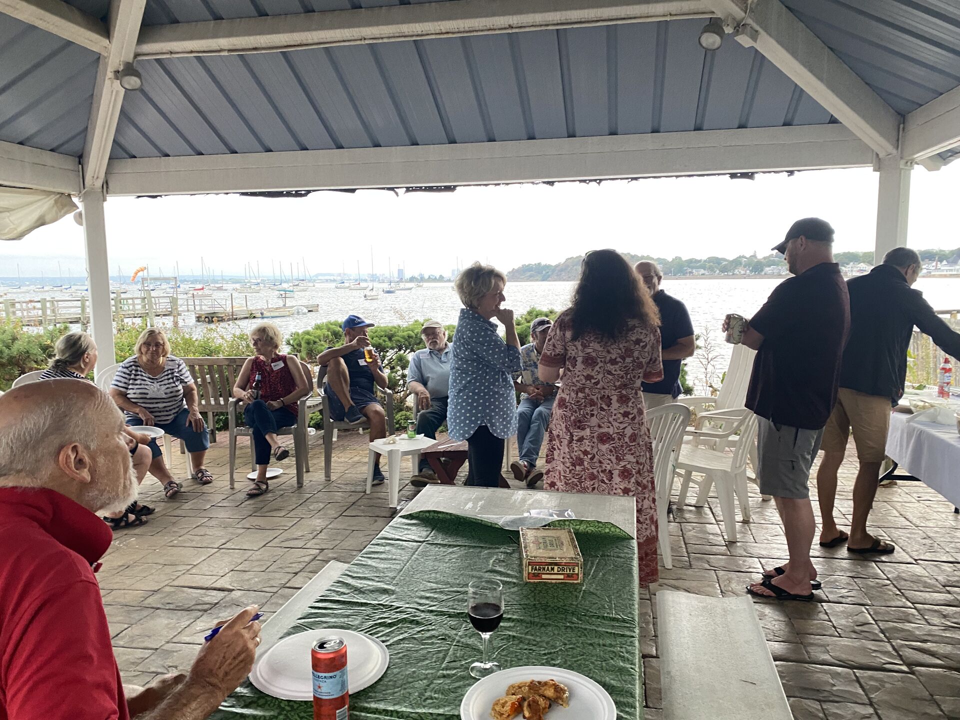 We were invited to the New Haven Yacht Club social.