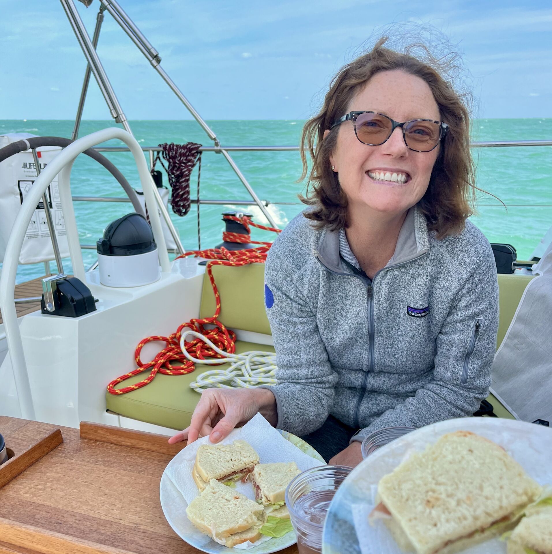 Jayne baked some bread at sea and it was amazing.