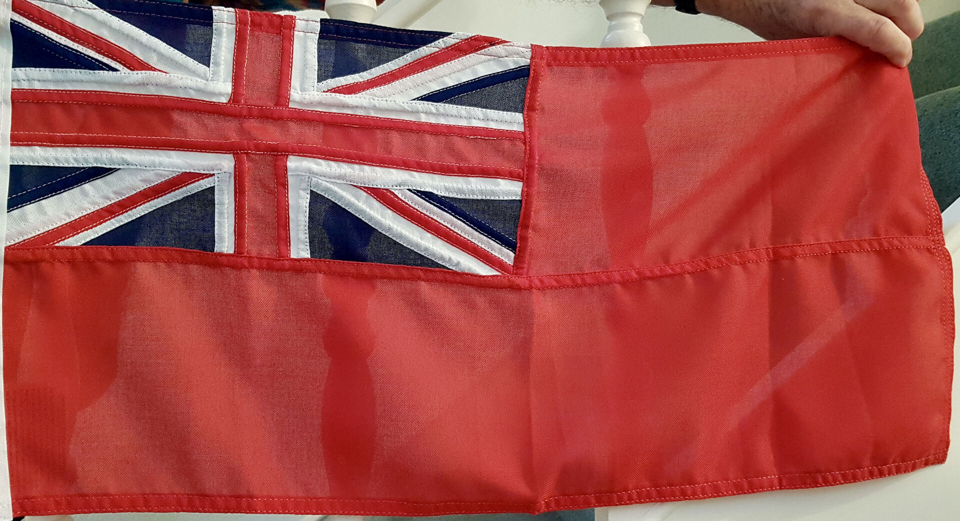 Flying the red ensign