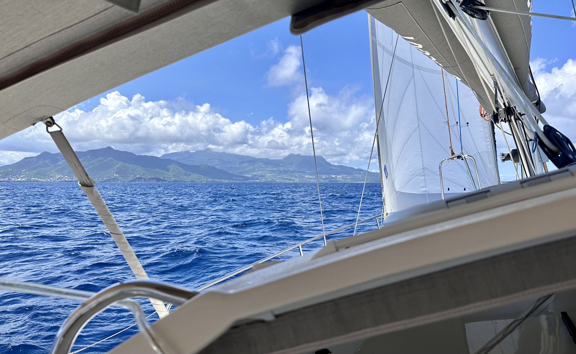 Round the cape of Basse-Terre.