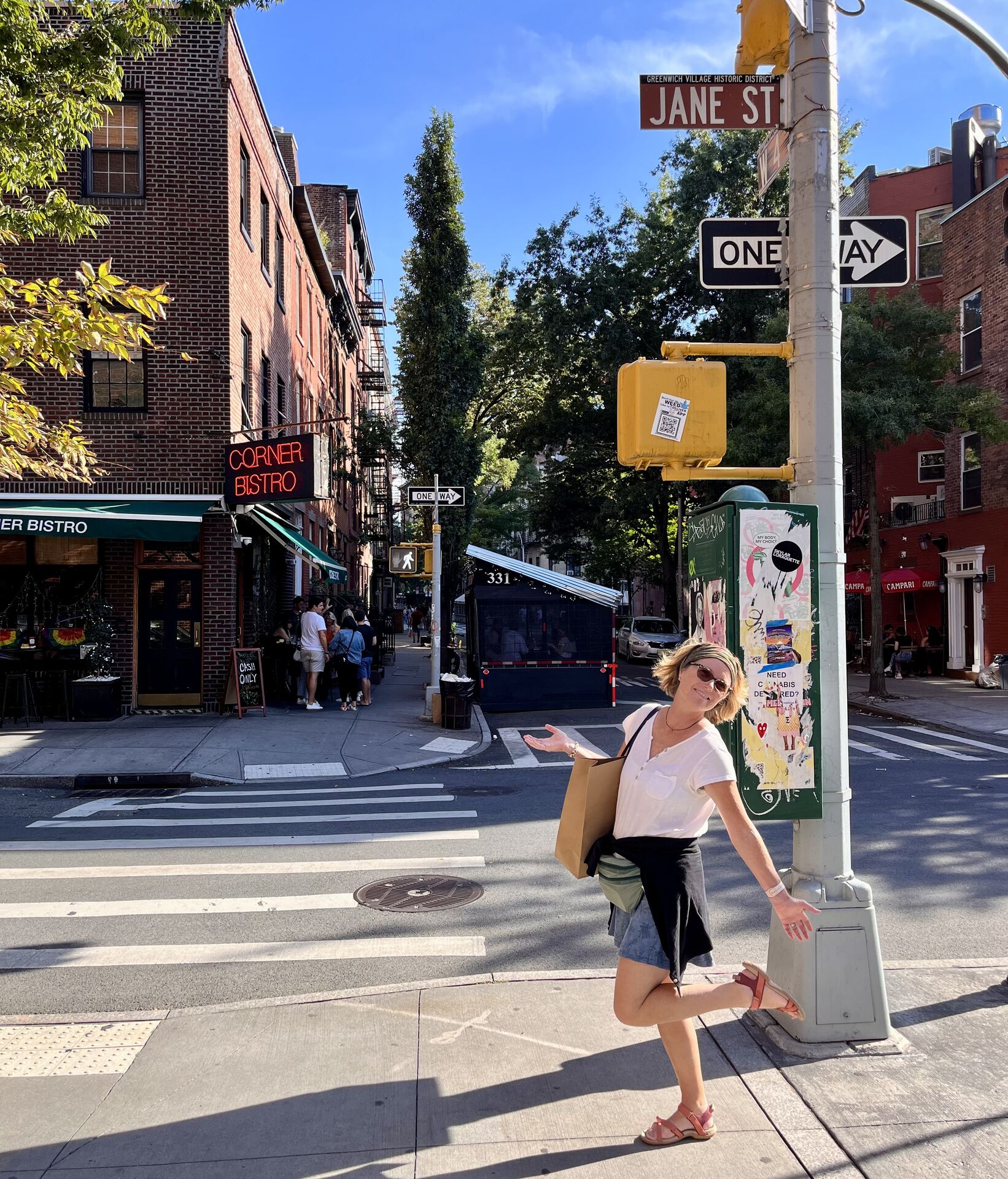 Out and about in Greenwich Village.