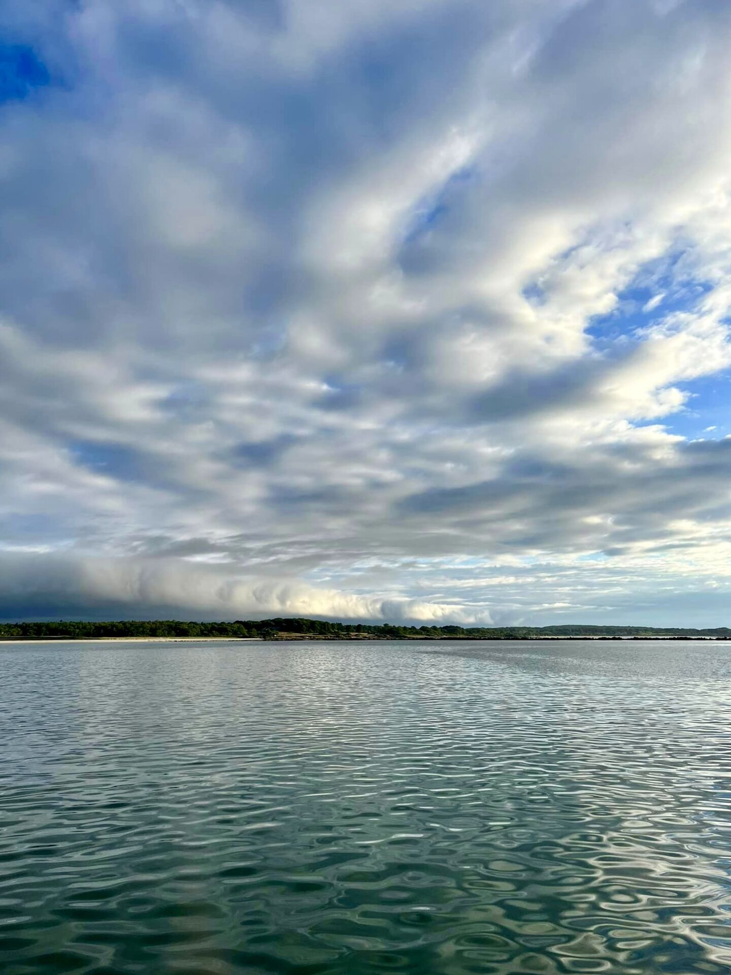 Weird weather in Richmond Island, but thankful for the resulting winds!